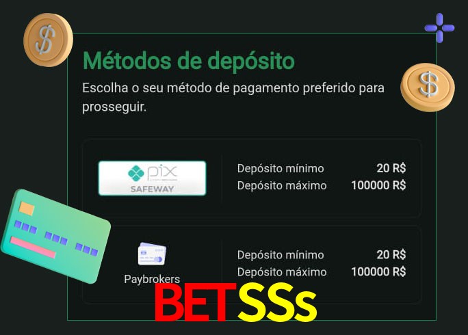 O cassino BetSSs oferece uma grande variedade de métodos de pagamento